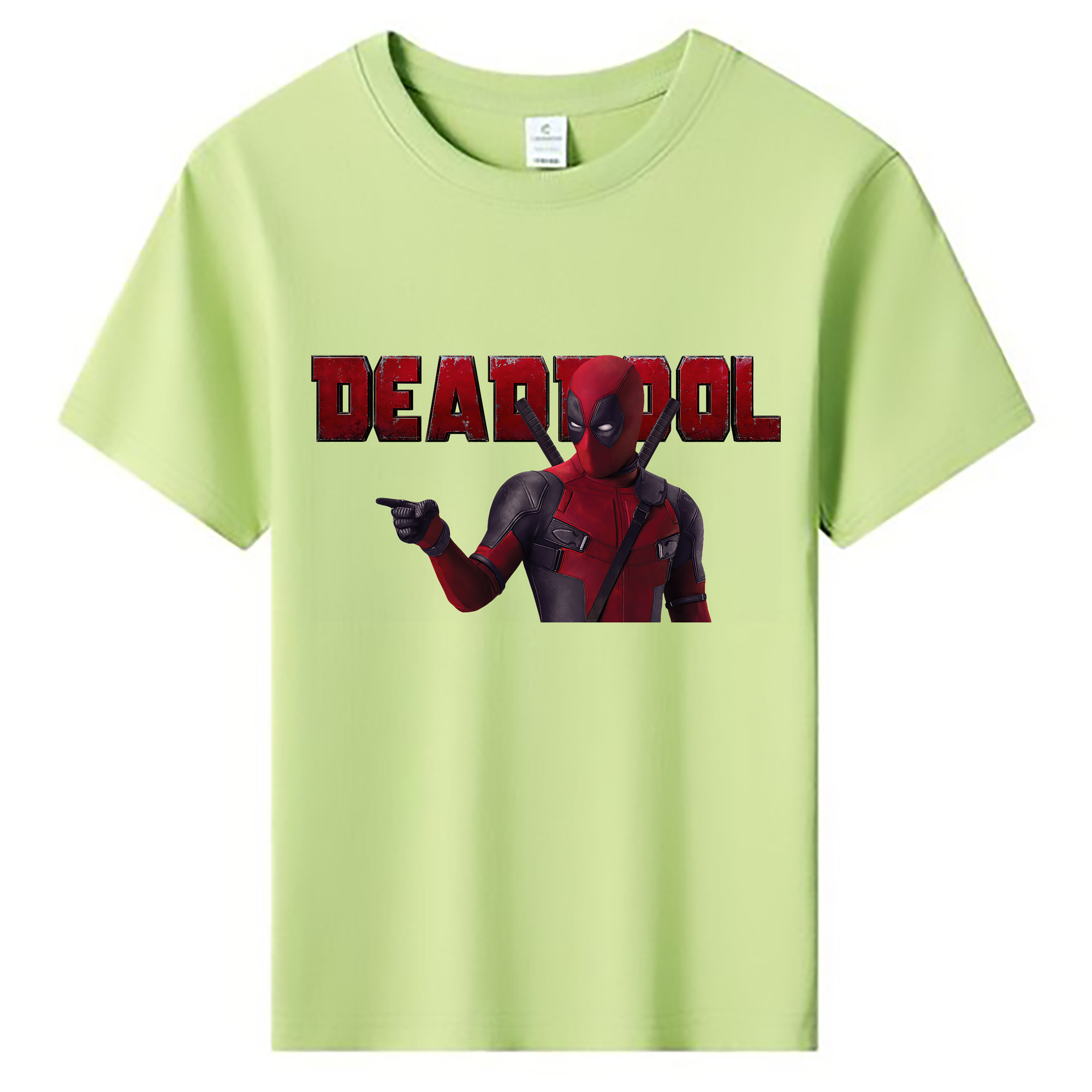 （画像用） Deadpool デッドプール 綿100％キッズTシャツ（フロントプリント）